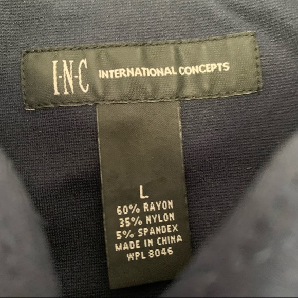 INC International Concepts - Navy Military Jacket - Size L - Picture 5 of 16